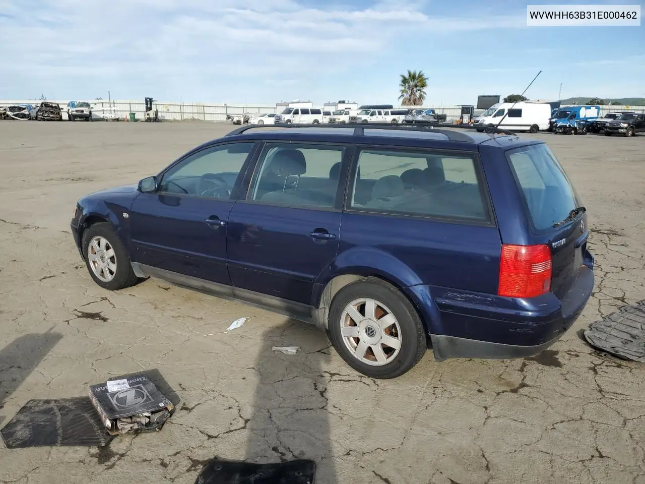 2001 Volkswagen Passat Gls VIN: WVWHH63B31E000462 Lot: 45744625