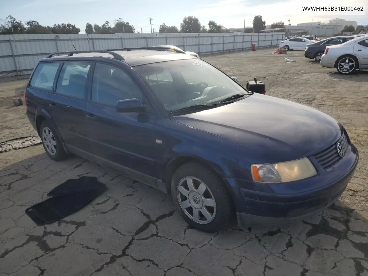 2001 Volkswagen Passat Gls VIN: WVWHH63B31E000462 Lot: 45744625