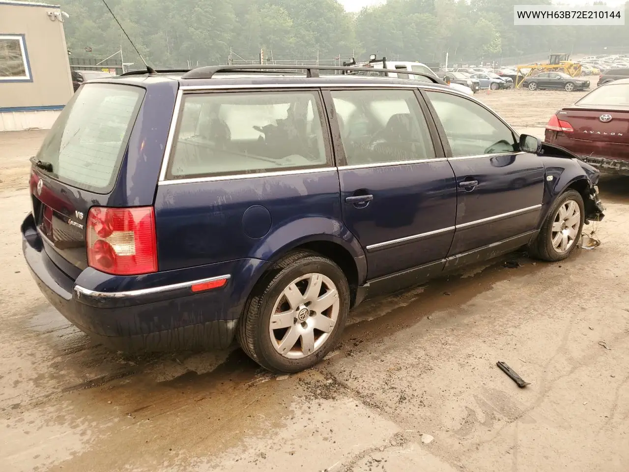 2002 Volkswagen Passat Glx 4Motion VIN: WVWYH63B72E210144 Lot: 54756875