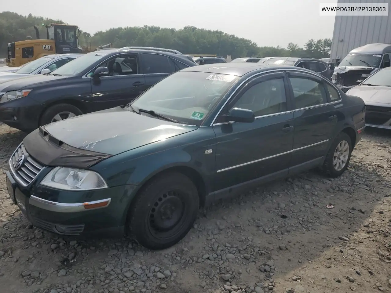 2002 Volkswagen Passat Gls VIN: WVWPD63B42P138363 Lot: 60422805
