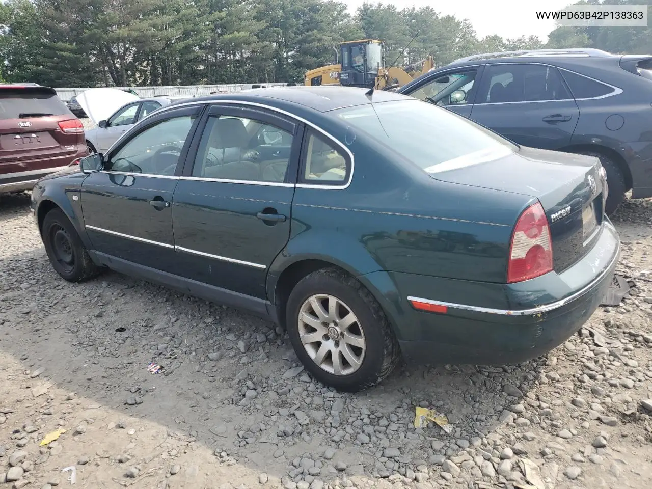 2002 Volkswagen Passat Gls VIN: WVWPD63B42P138363 Lot: 60422805