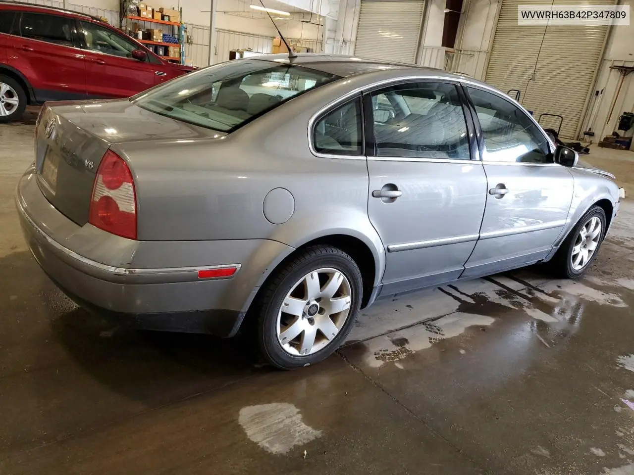 2002 Volkswagen Passat Glx VIN: WVWRH63B42P347809 Lot: 62572685