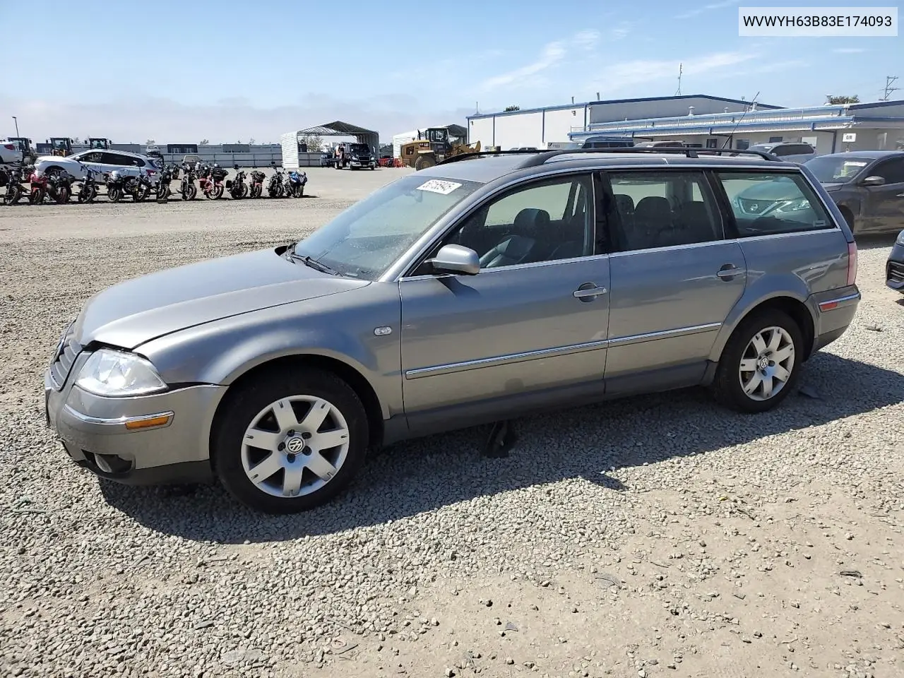 2003 Volkswagen Passat Glx 4Motion VIN: WVWYH63B83E174093 Lot: 50155945