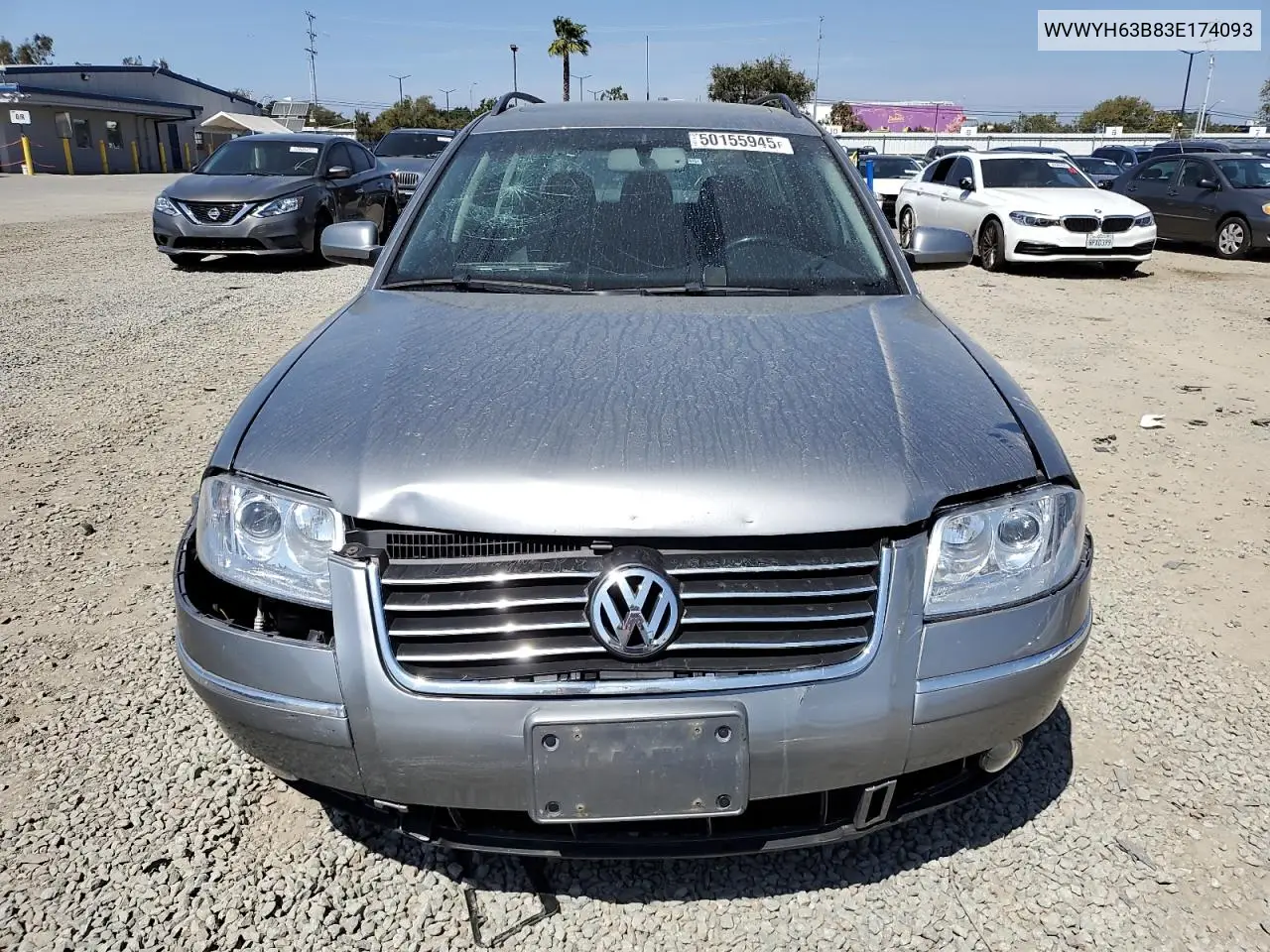 2003 Volkswagen Passat Glx 4Motion VIN: WVWYH63B83E174093 Lot: 50155945