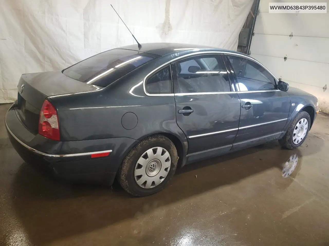 2003 Volkswagen Passat Gl VIN: WVWMD63B43P395480 Lot: 57059475