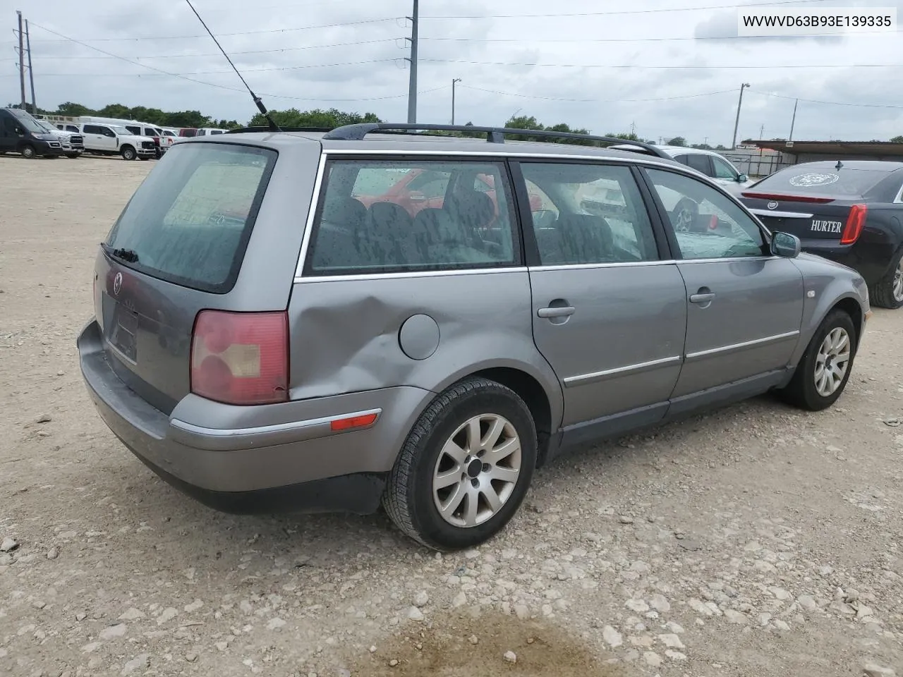 2003 Volkswagen Passat Gls VIN: WVWVD63B93E139335 Lot: 59580364