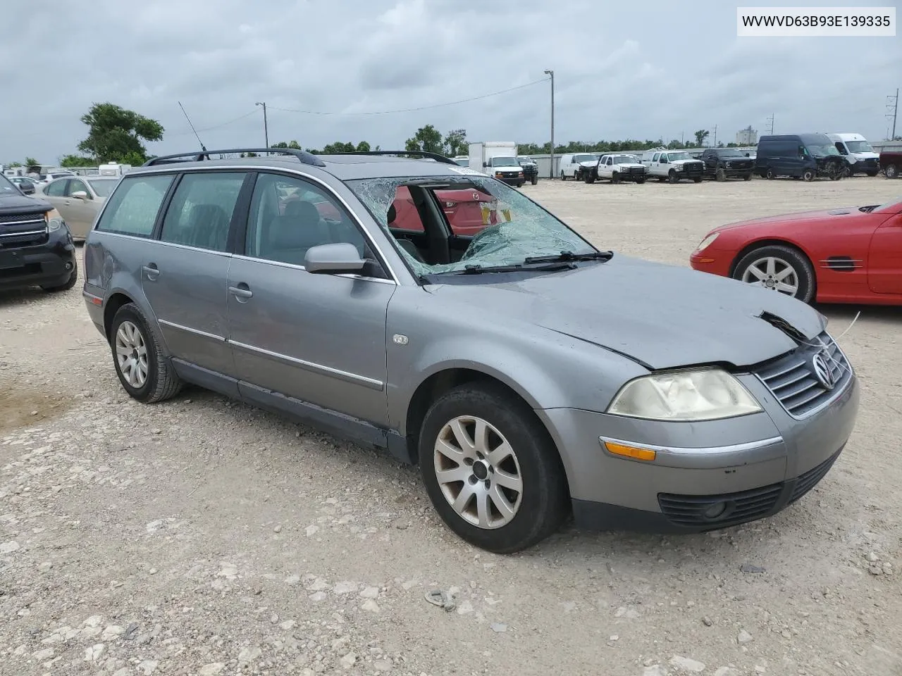 2003 Volkswagen Passat Gls VIN: WVWVD63B93E139335 Lot: 59580364