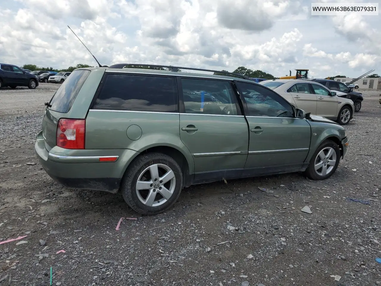 2003 Volkswagen Passat Glx VIN: WVWWH63B63E079331 Lot: 60065215
