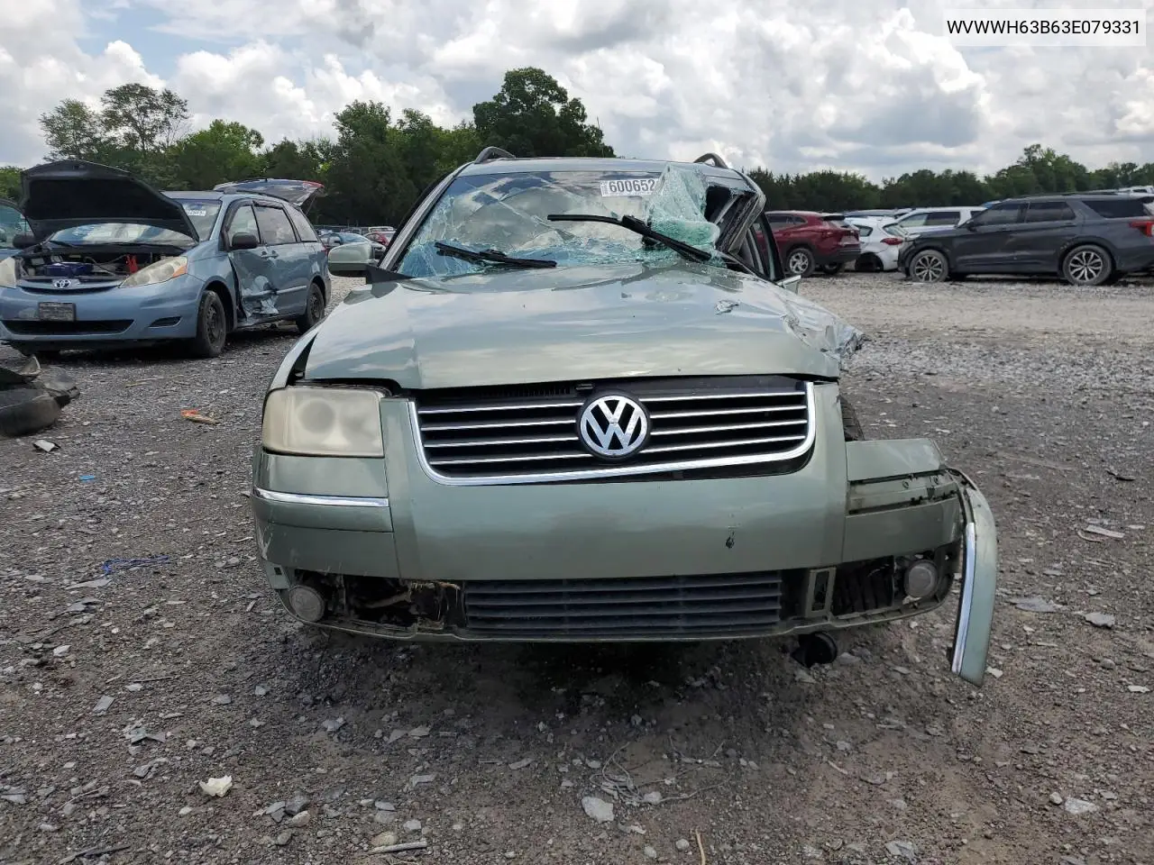 2003 Volkswagen Passat Glx VIN: WVWWH63B63E079331 Lot: 60065215