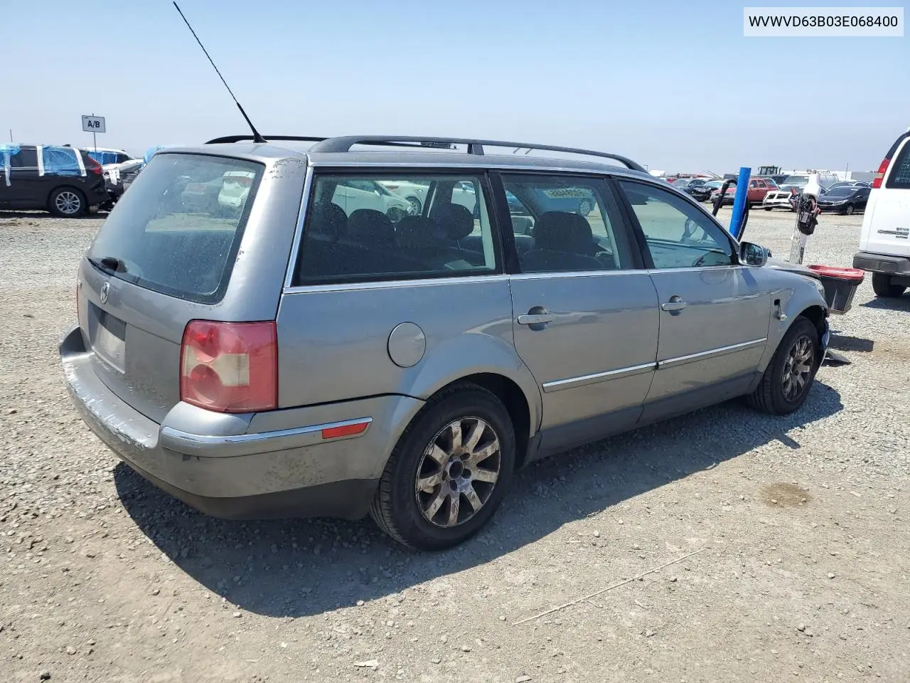 2003 Volkswagen Passat Gls VIN: WVWVD63B03E068400 Lot: 60284485