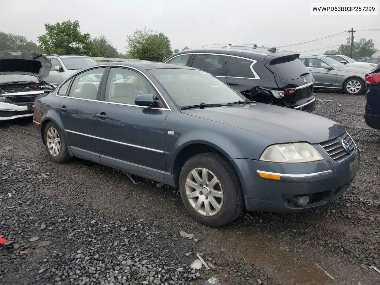 2003 Volkswagen Passat Gls VIN: WVWPD63B03P257299 Lot: 61214625