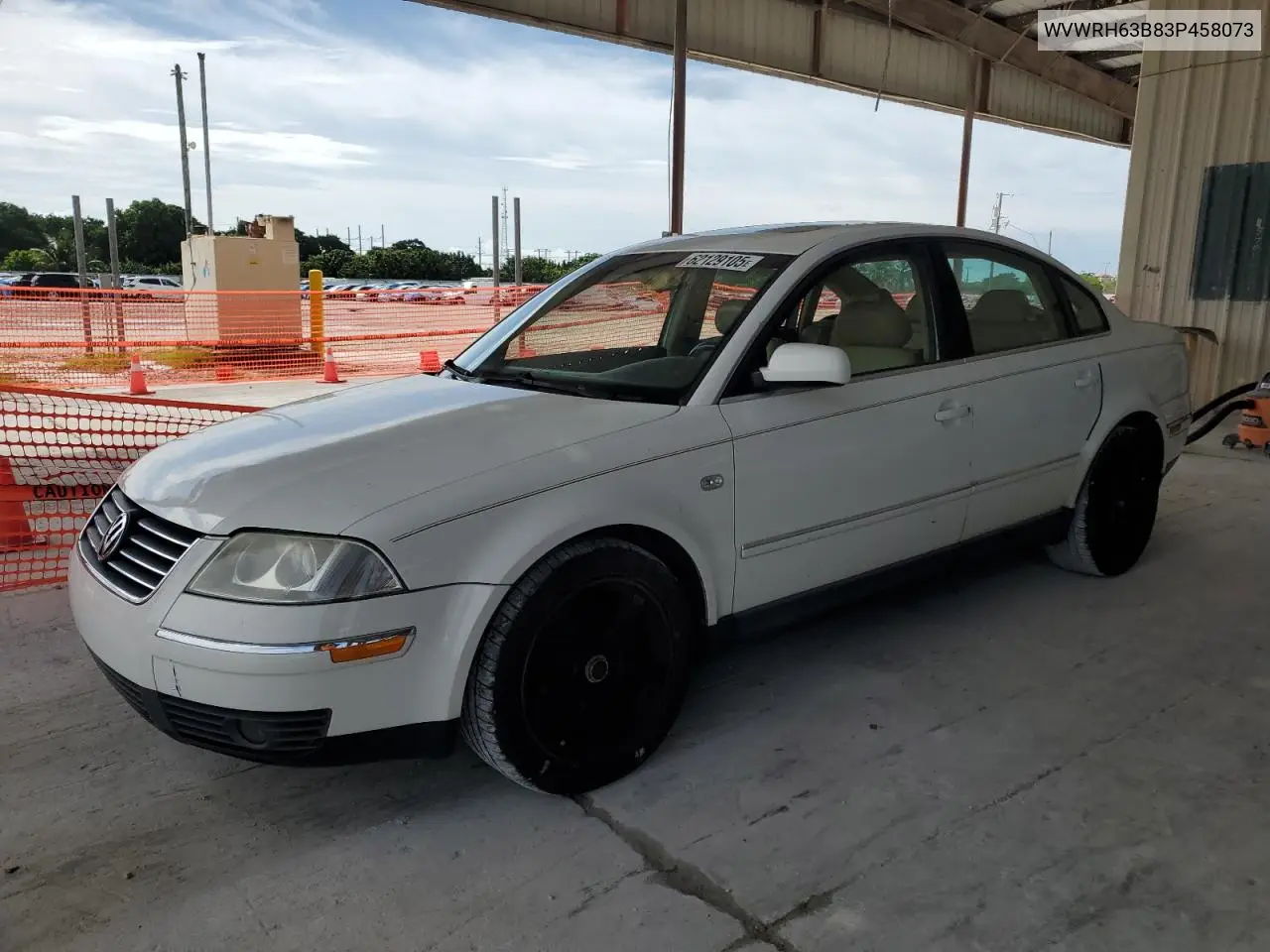 2003 Volkswagen Passat Glx VIN: WVWRH63B83P458073 Lot: 62129105