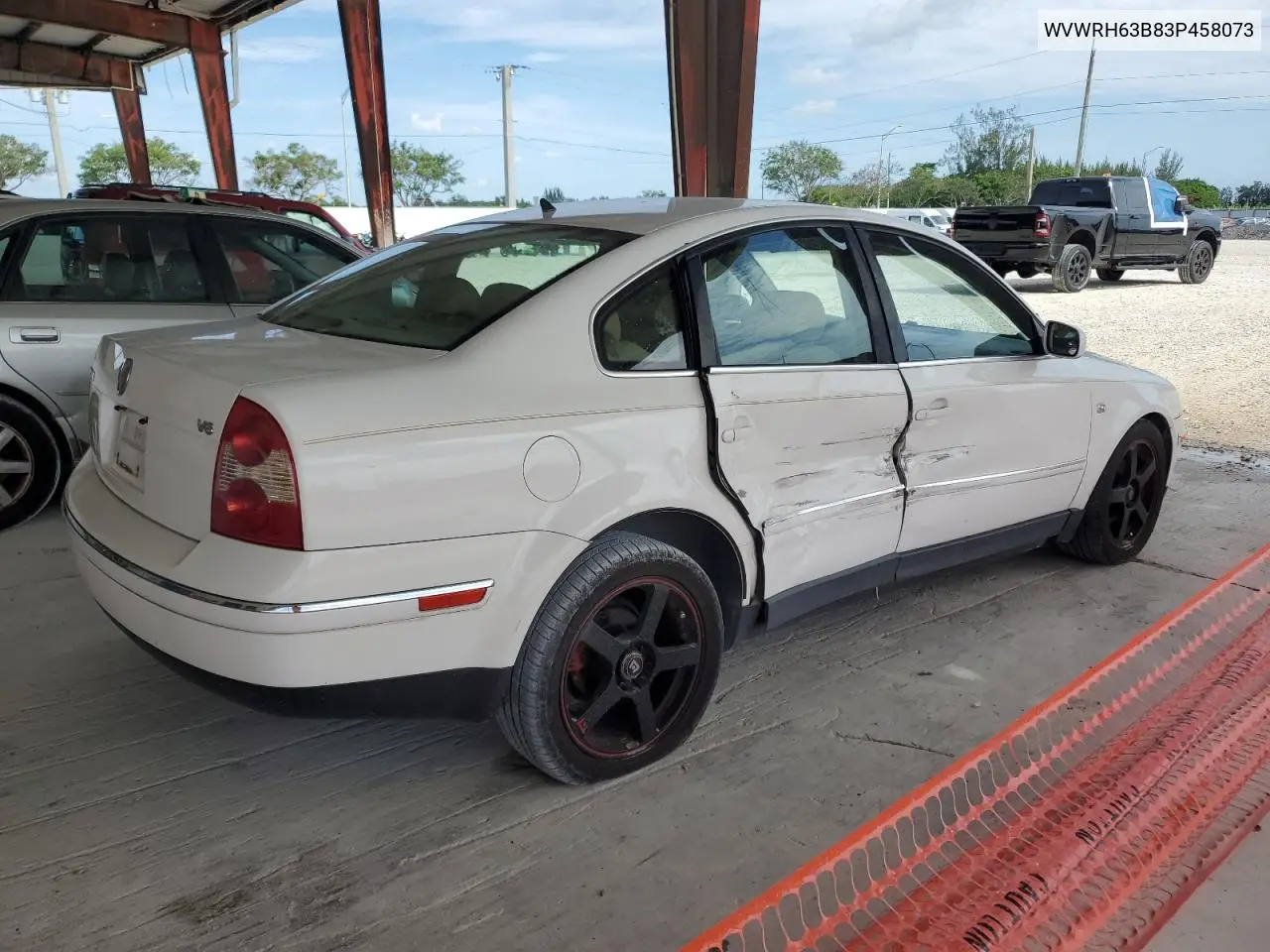 2003 Volkswagen Passat Glx VIN: WVWRH63B83P458073 Lot: 62129105