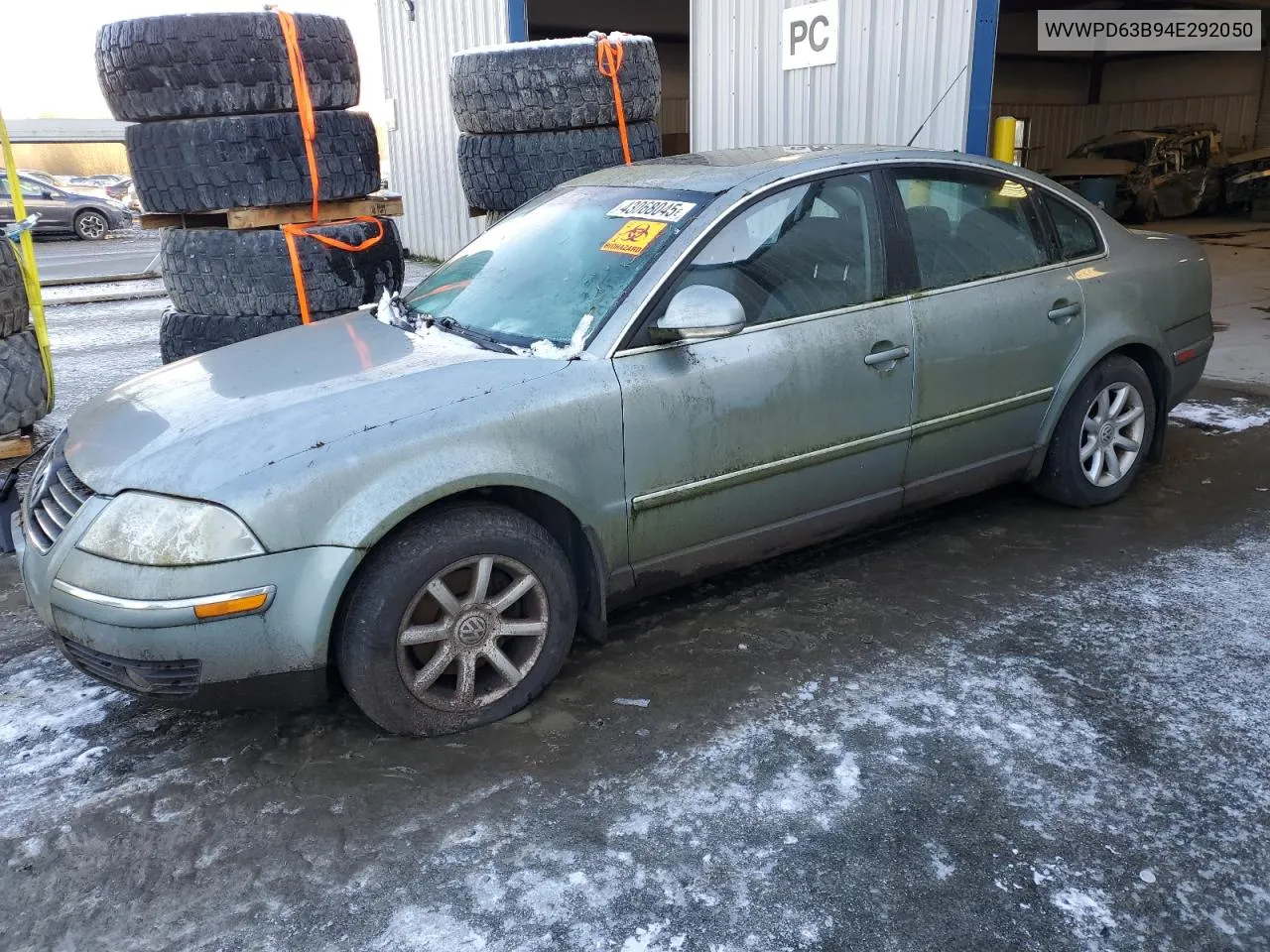 2004 Volkswagen Passat Gls VIN: WVWPD63B94E292050 Lot: 43068045