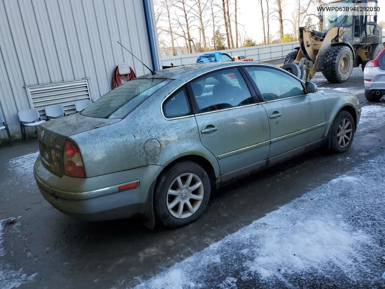 2004 Volkswagen Passat Gls VIN: WVWPD63B94E292050 Lot: 43068045