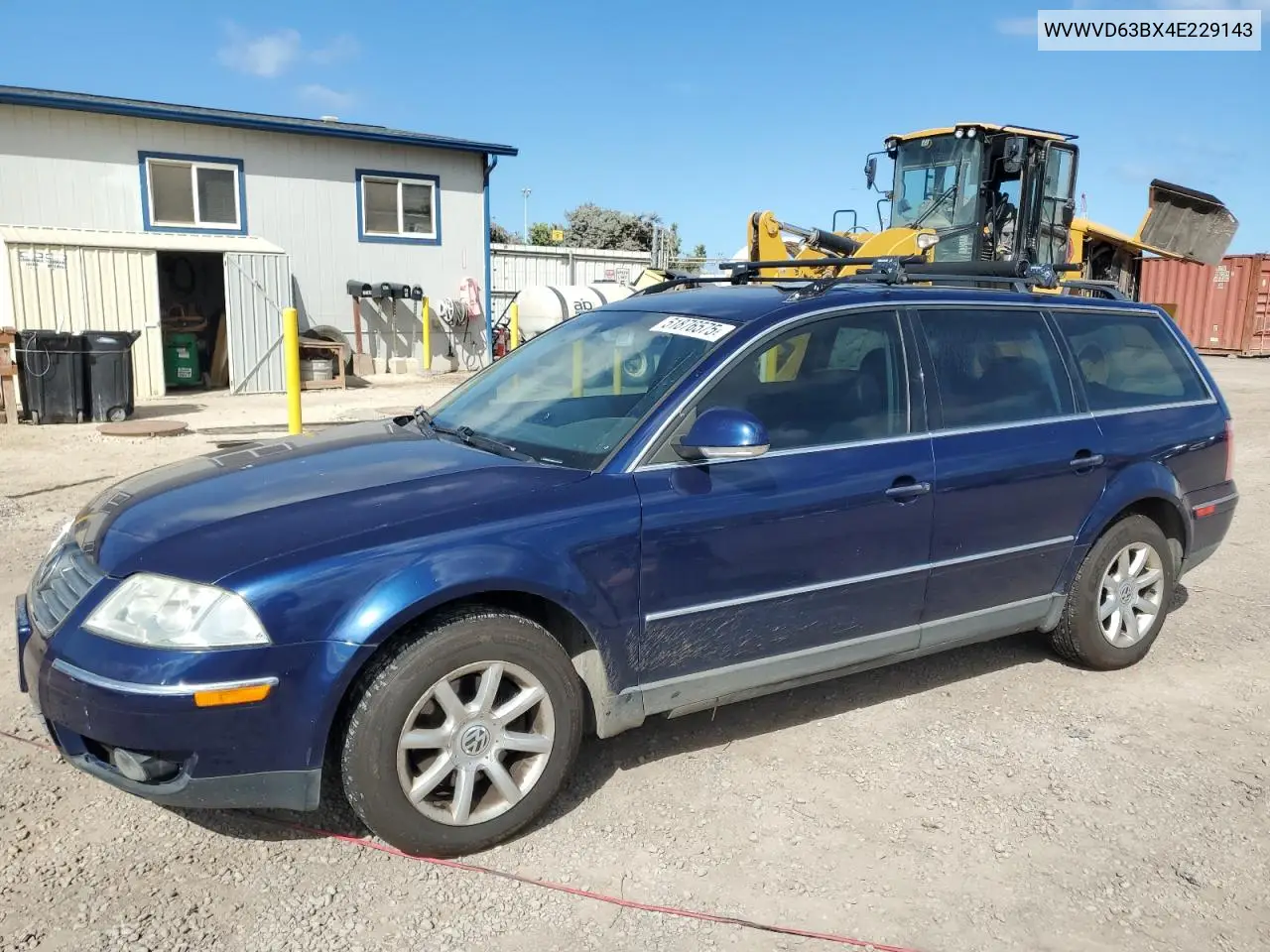 2004 Volkswagen Passat Gls VIN: WVWVD63BX4E229143 Lot: 51876575