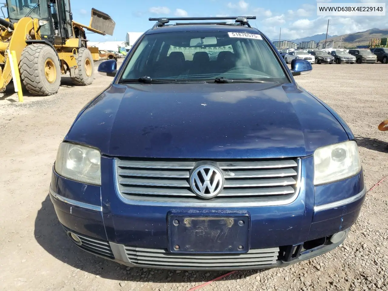 2004 Volkswagen Passat Gls VIN: WVWVD63BX4E229143 Lot: 51876575