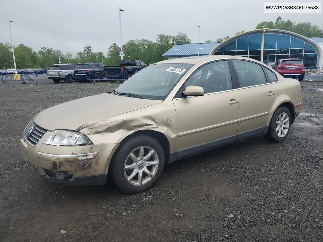 2004 Volkswagen Passat Gls VIN: WVWPD63B34E075688 Lot: 56297475