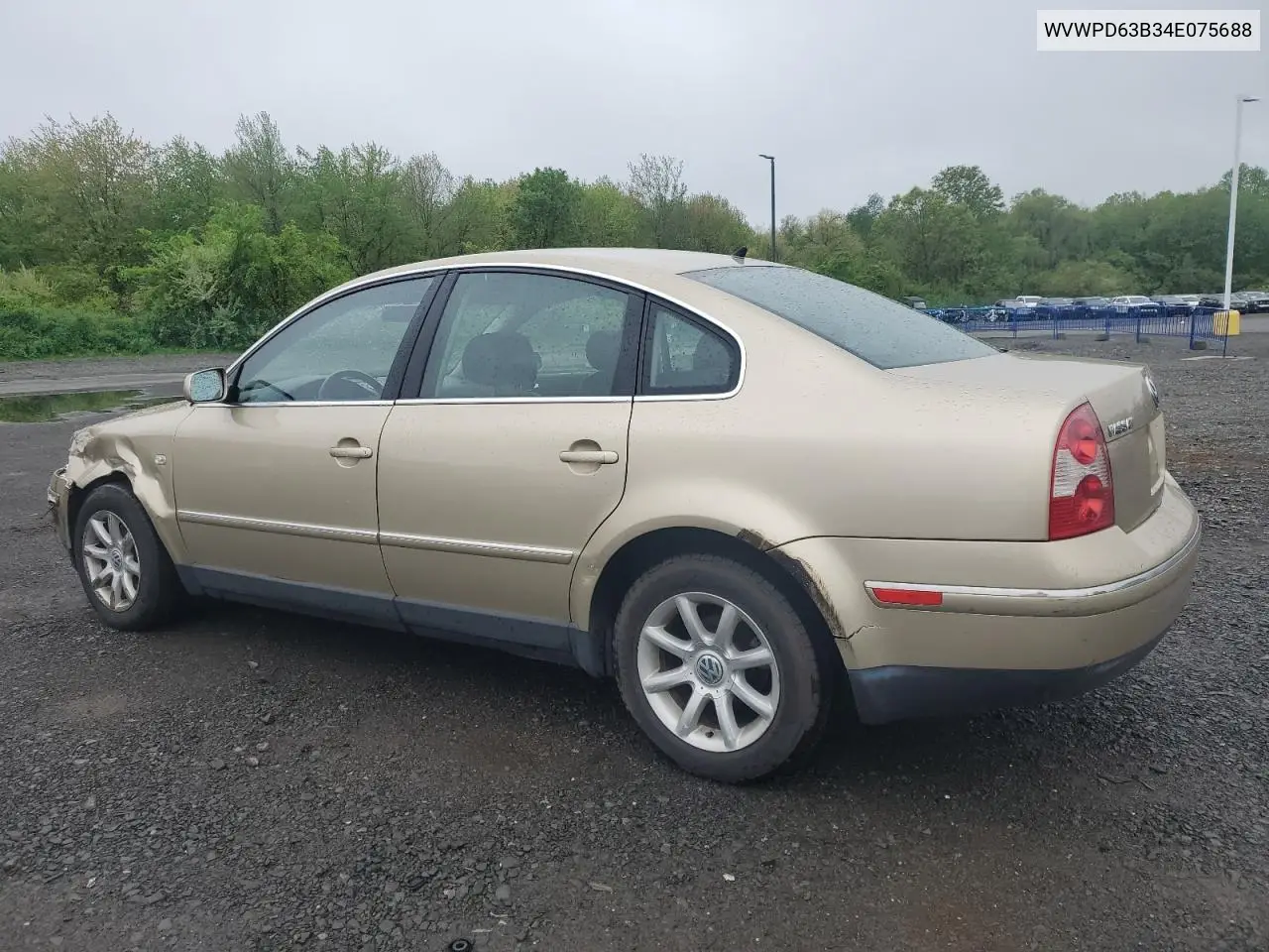 2004 Volkswagen Passat Gls VIN: WVWPD63B34E075688 Lot: 56297475