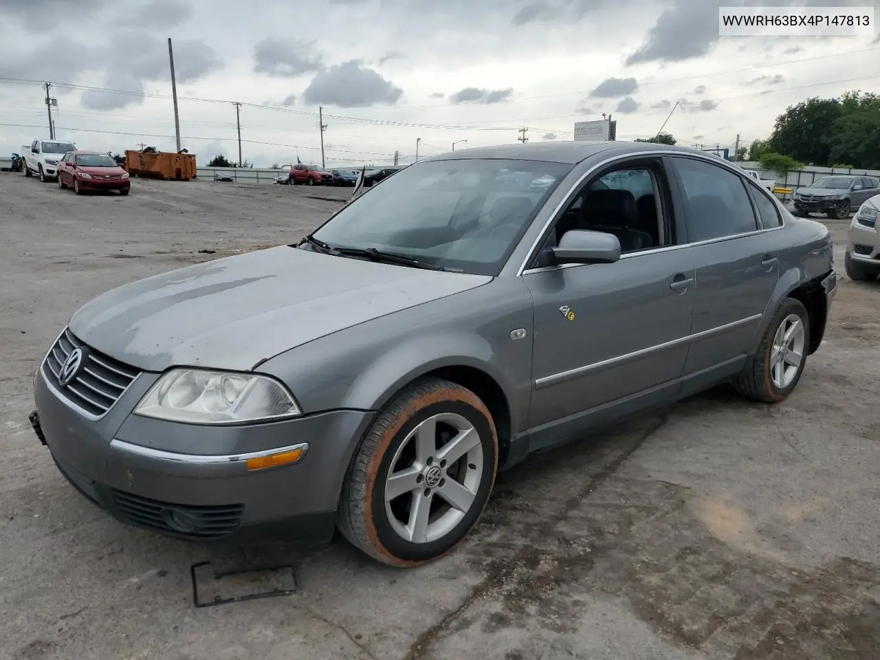 2004 Volkswagen Passat Glx VIN: WVWRH63BX4P147813 Lot: 59964085