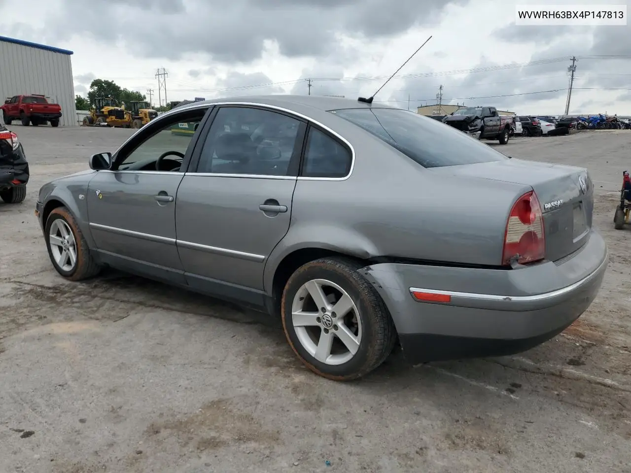2004 Volkswagen Passat Glx VIN: WVWRH63BX4P147813 Lot: 59964085