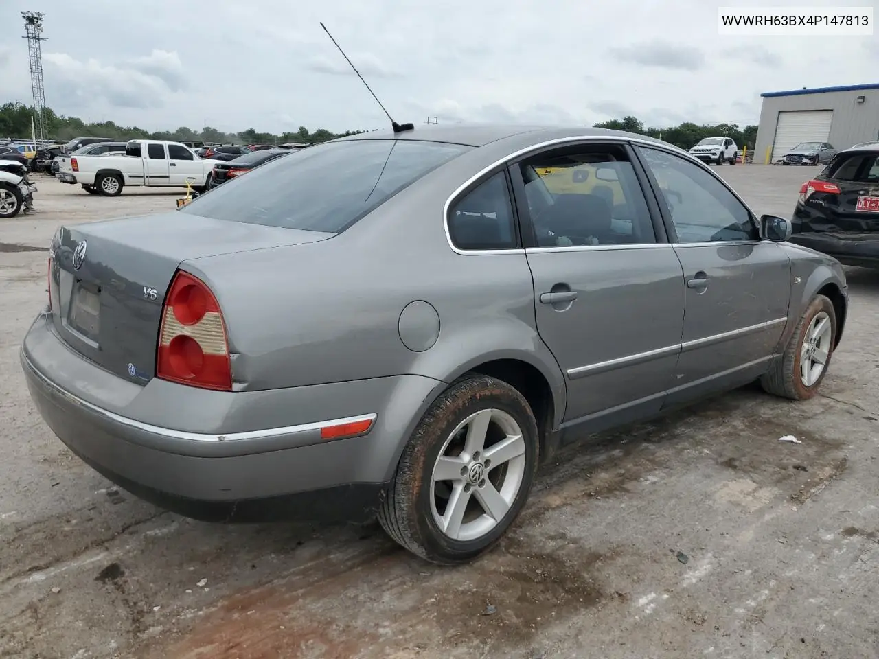 2004 Volkswagen Passat Glx VIN: WVWRH63BX4P147813 Lot: 59964085