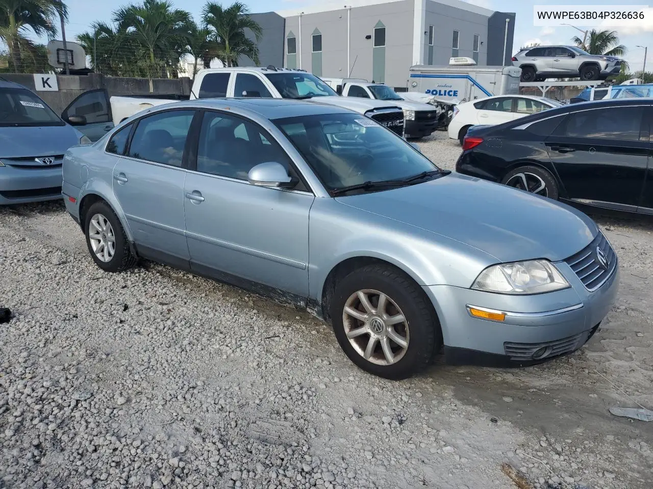 2004 Volkswagen Passat Gls Tdi VIN: WVWPE63B04P326636 Lot: 60062325