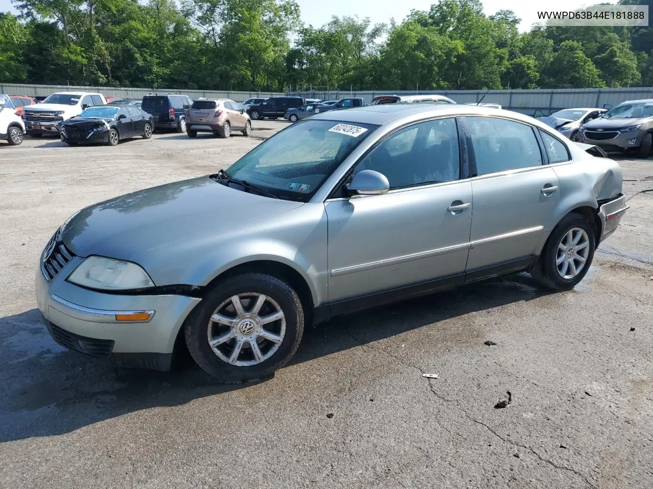 2004 Volkswagen Passat Gls VIN: WVWPD63B44E181888 Lot: 60242875