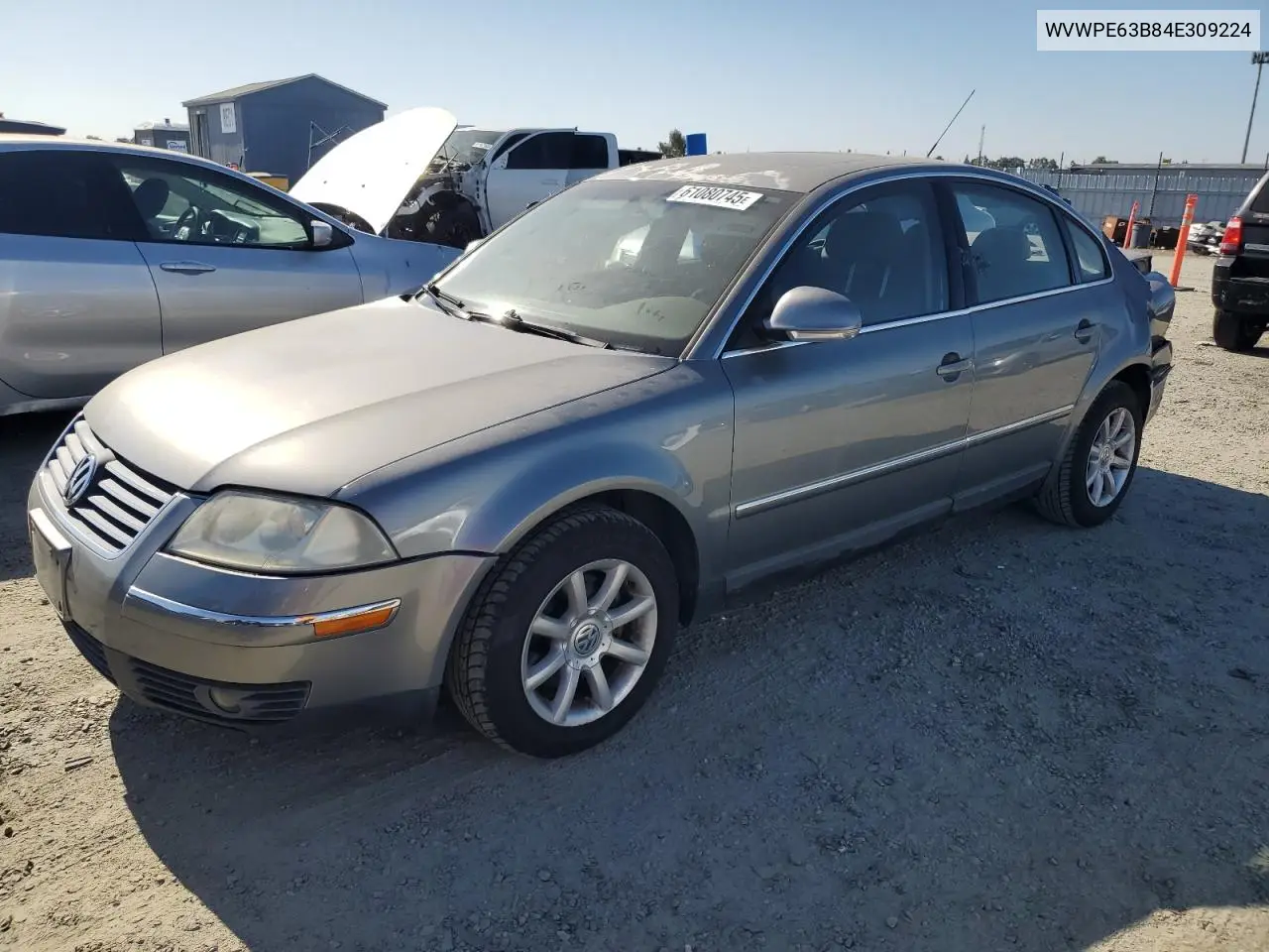 2004 Volkswagen Passat Gls Tdi VIN: WVWPE63B84E309224 Lot: 61080745