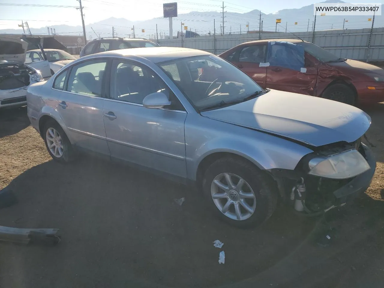 2004 Volkswagen Passat Gls VIN: WVWPD63B54P333407 Lot: 83809724