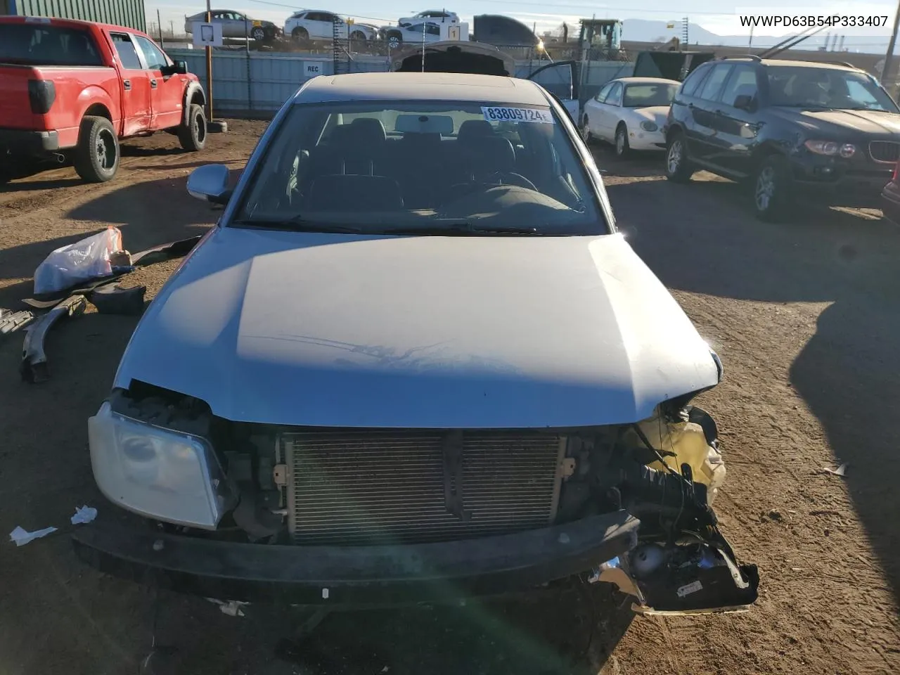 2004 Volkswagen Passat Gls VIN: WVWPD63B54P333407 Lot: 83809724