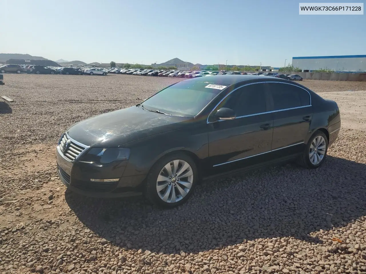 2006 Volkswagen Passat 2.0T VIN: WVWGK73C66P171228 Lot: 60187735
