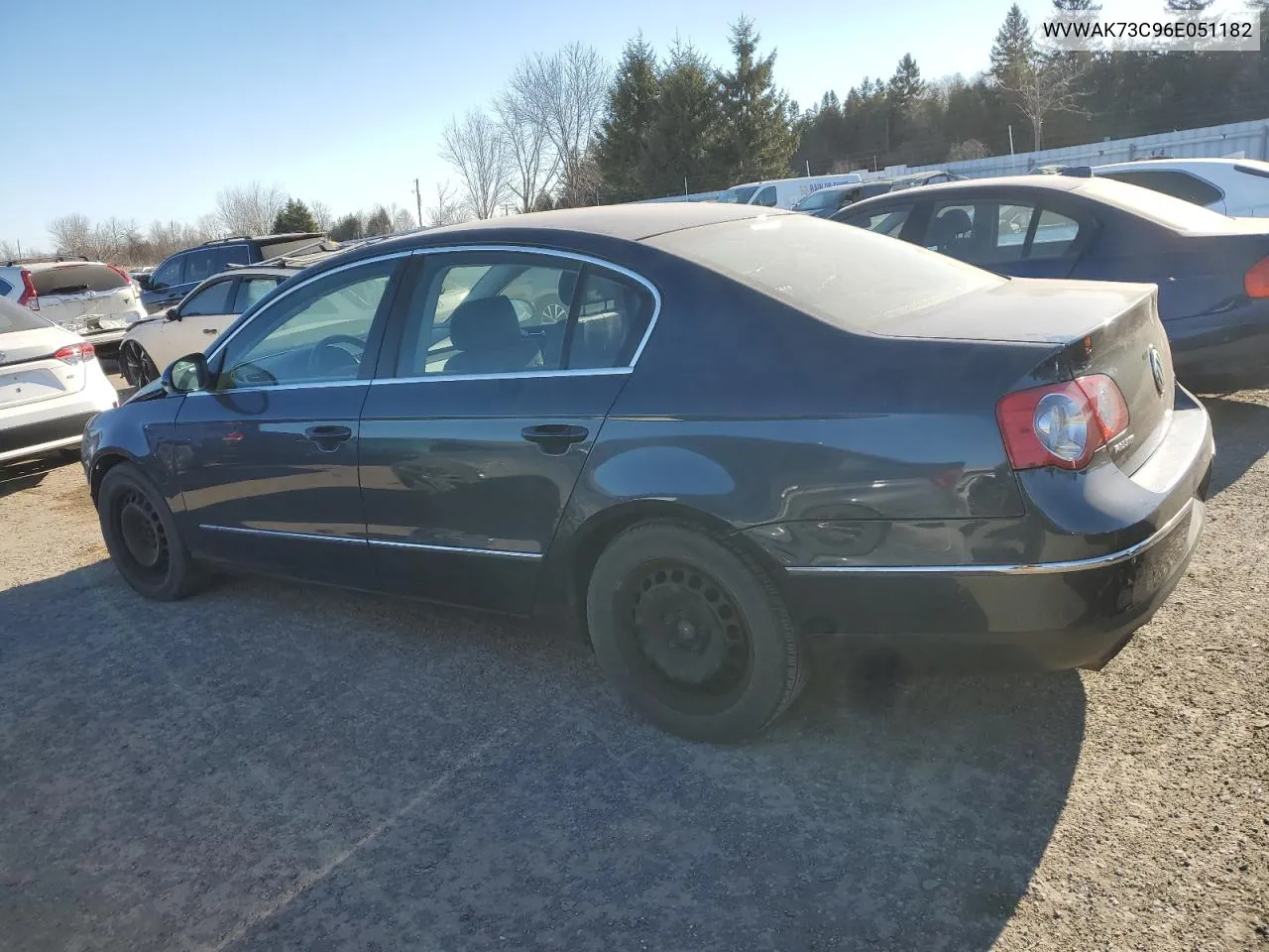 2006 Volkswagen Passat 2.0T VIN: WVWAK73C96E051182 Lot: 85921874