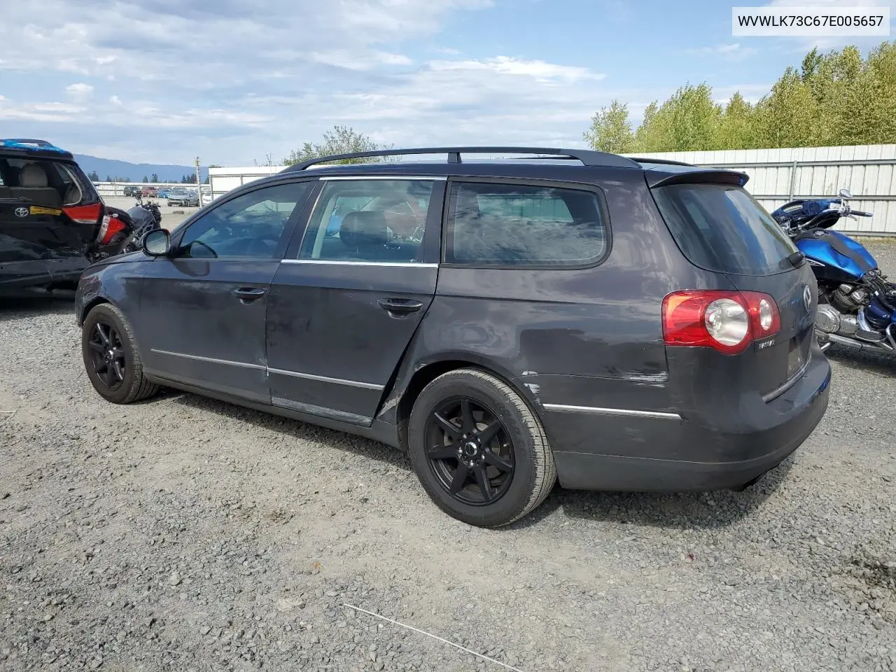 2007 Volkswagen Passat 2.0T Wagon Value VIN: WVWLK73C67E005657 Lot: 55630085