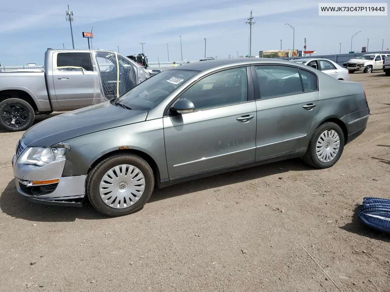 2007 Volkswagen Passat VIN: WVWJK73C47P119443 Lot: 55753885