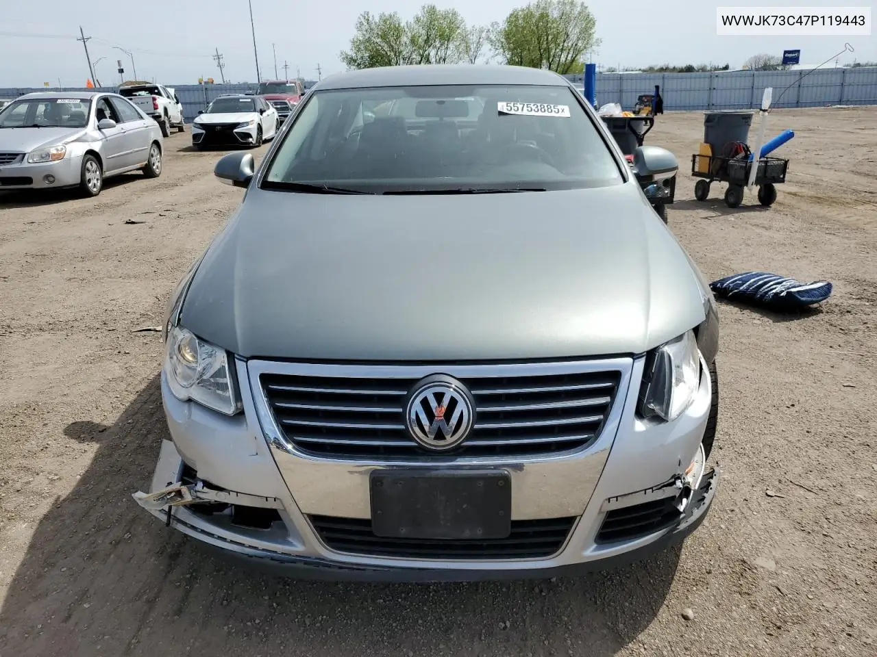2007 Volkswagen Passat VIN: WVWJK73C47P119443 Lot: 55753885