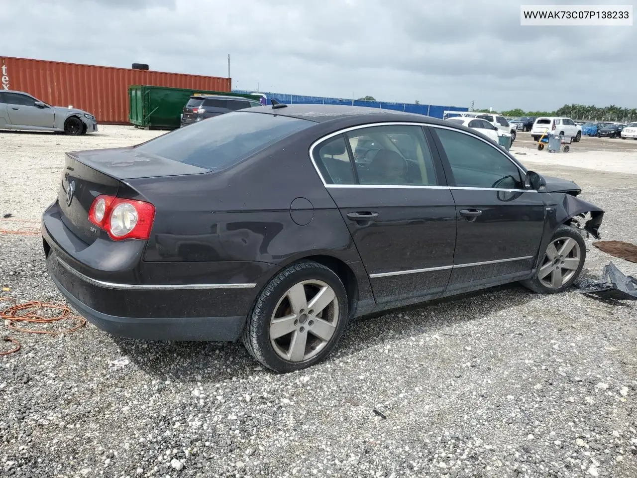 2007 Volkswagen Passat 2.0T VIN: WVWAK73C07P138233 Lot: 60804105