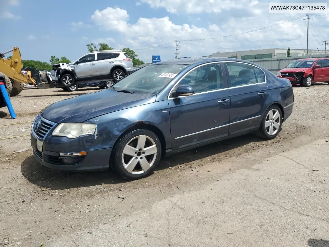 2007 Volkswagen Passat 2.0T VIN: WVWAK73C47P135478 Lot: 62383985