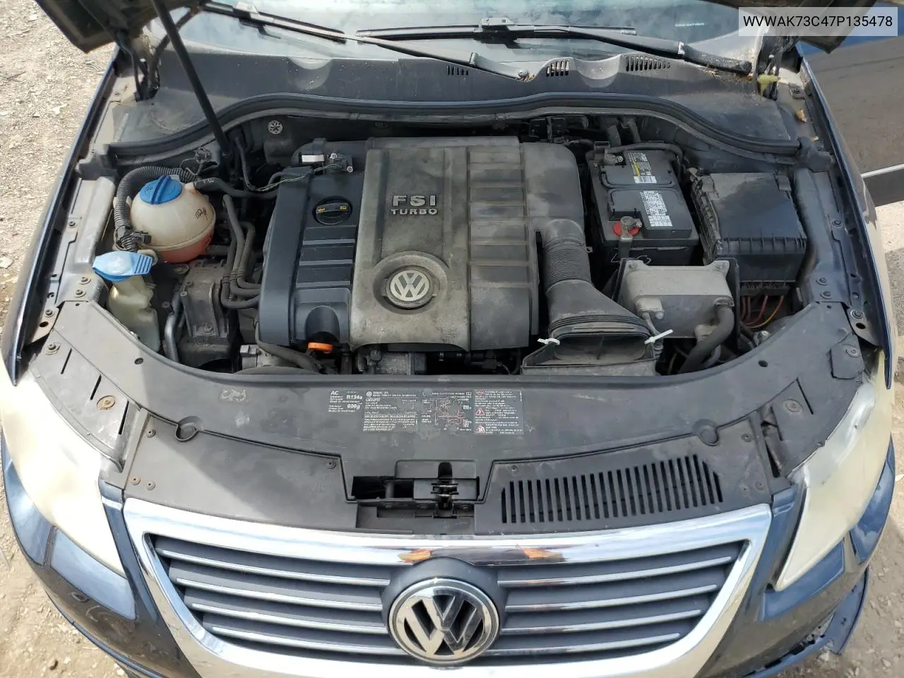 2007 Volkswagen Passat 2.0T VIN: WVWAK73C47P135478 Lot: 62383985