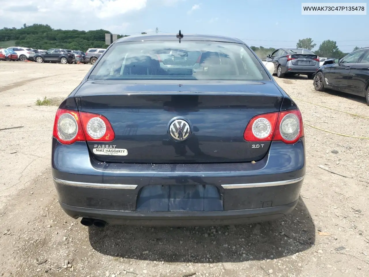 2007 Volkswagen Passat 2.0T VIN: WVWAK73C47P135478 Lot: 62383985