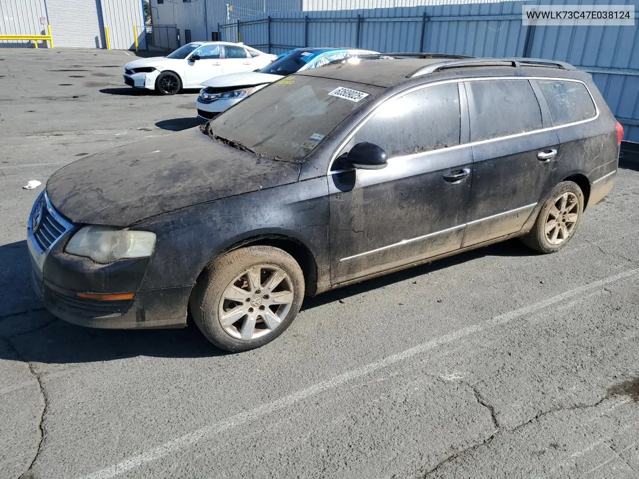 2007 Volkswagen Passat 2.0T Wagon Value VIN: WVWLK73C47E038124 Lot: 63509025