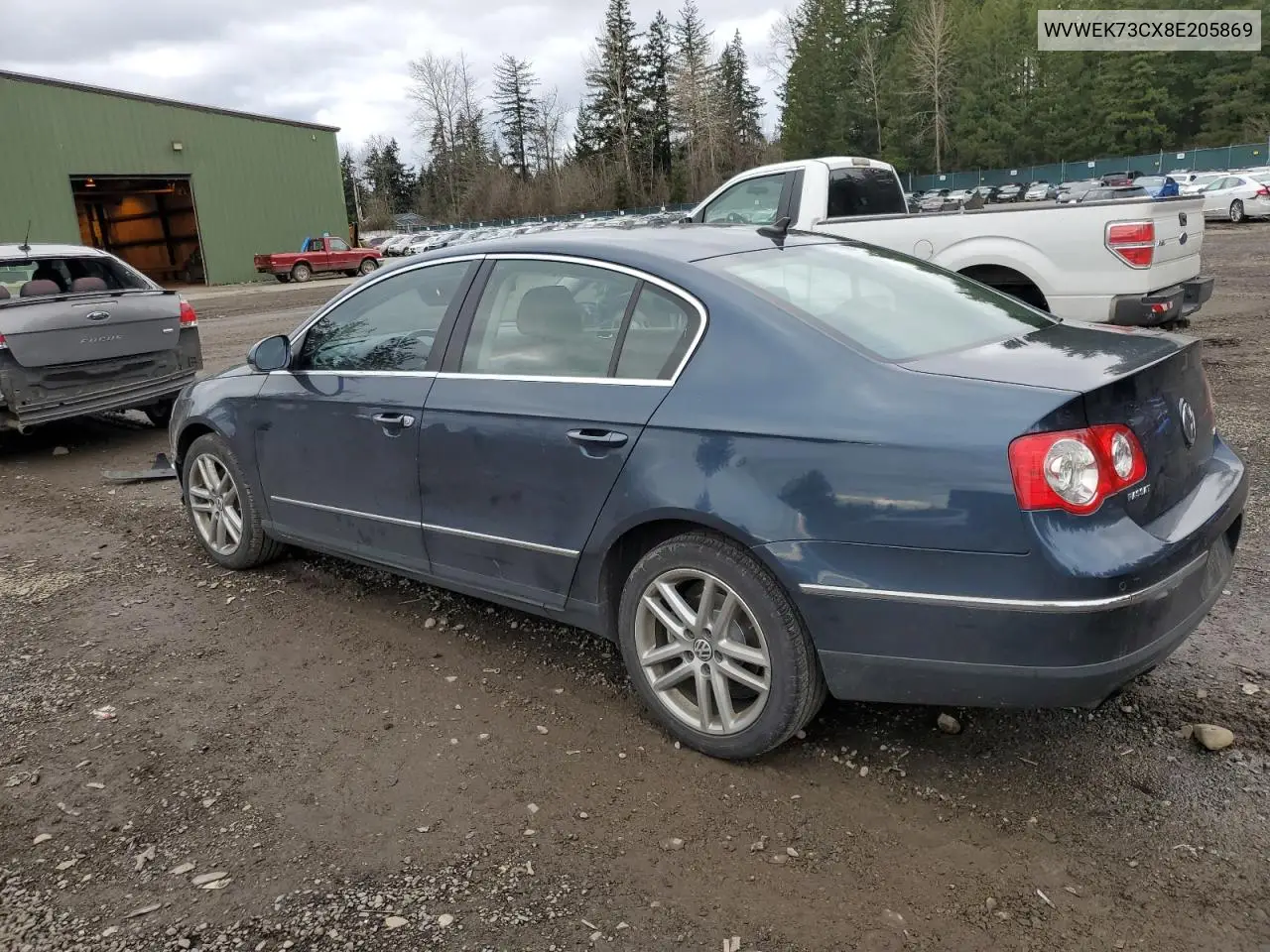 2008 Volkswagen Passat Lux VIN: WVWEK73CX8E205869 Lot: 46004675