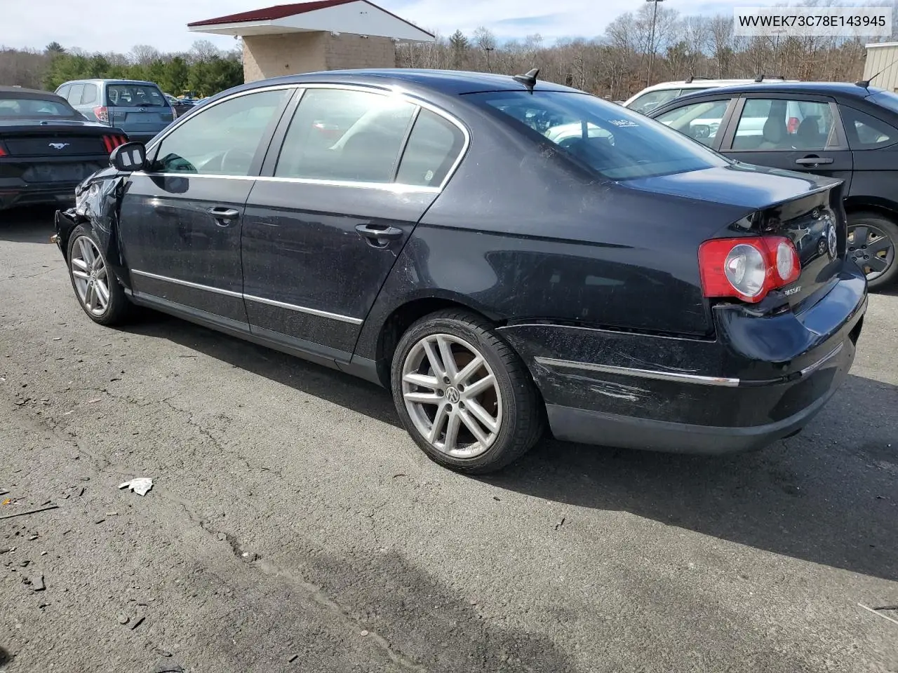 2008 Volkswagen Passat Lux VIN: WVWEK73C78E143945 Lot: 47987455
