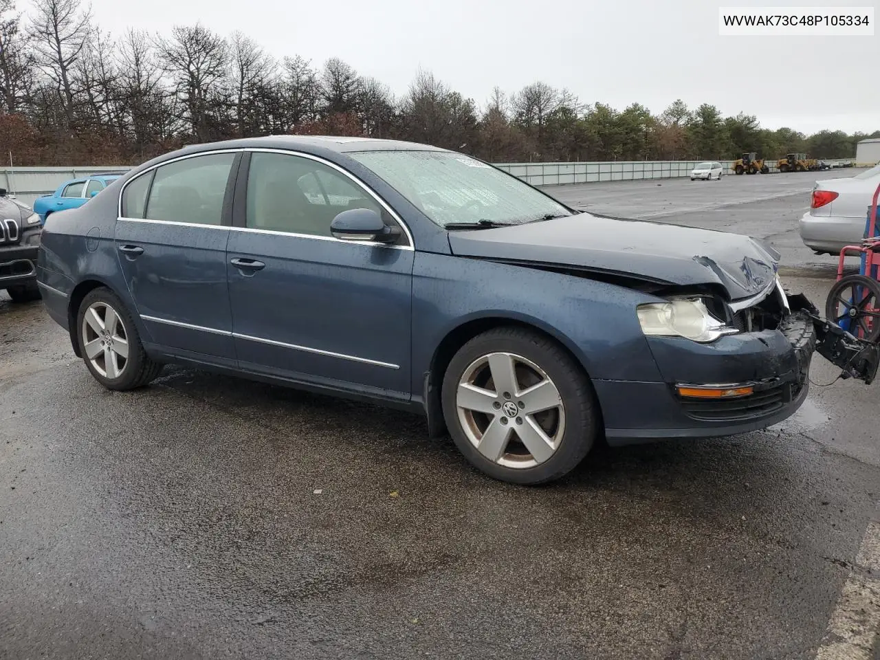 2008 Volkswagen Passat Komfort VIN: WVWAK73C48P105334 Lot: 51759285