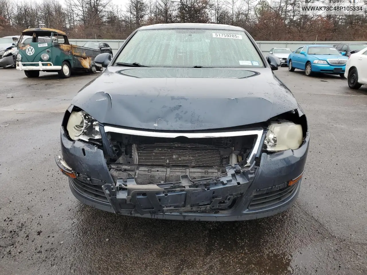 2008 Volkswagen Passat Komfort VIN: WVWAK73C48P105334 Lot: 51759285