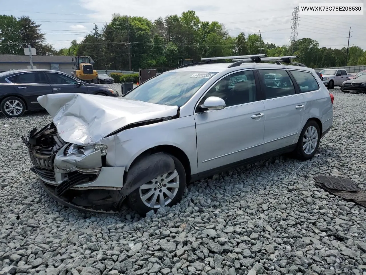 2008 Volkswagen Passat Wagon Turbo VIN: WVWXK73C78E208530 Lot: 54888385