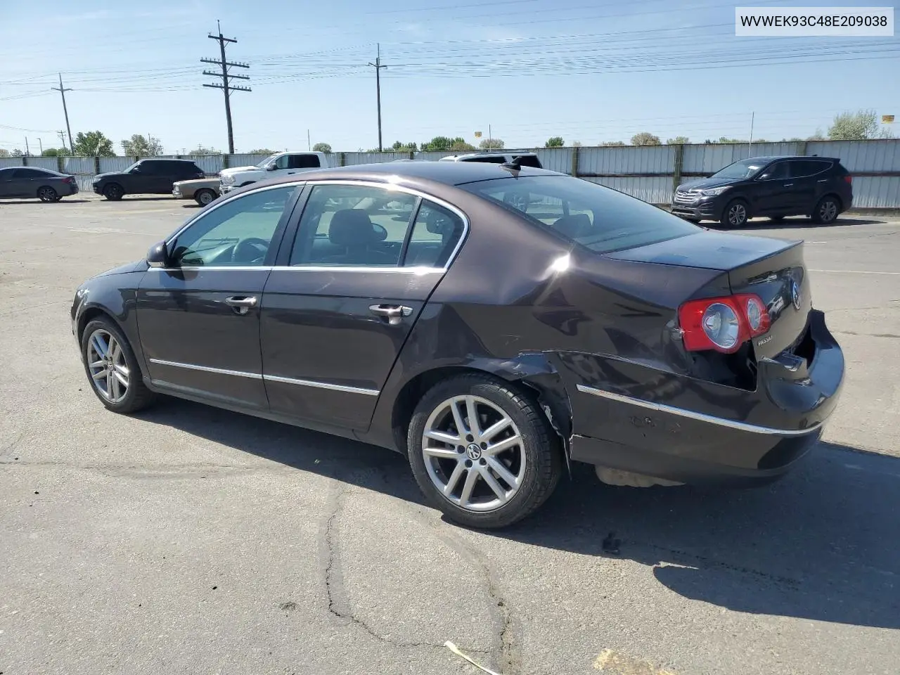 2008 Volkswagen Passat Lux VIN: WVWEK93C48E209038 Lot: 55167245