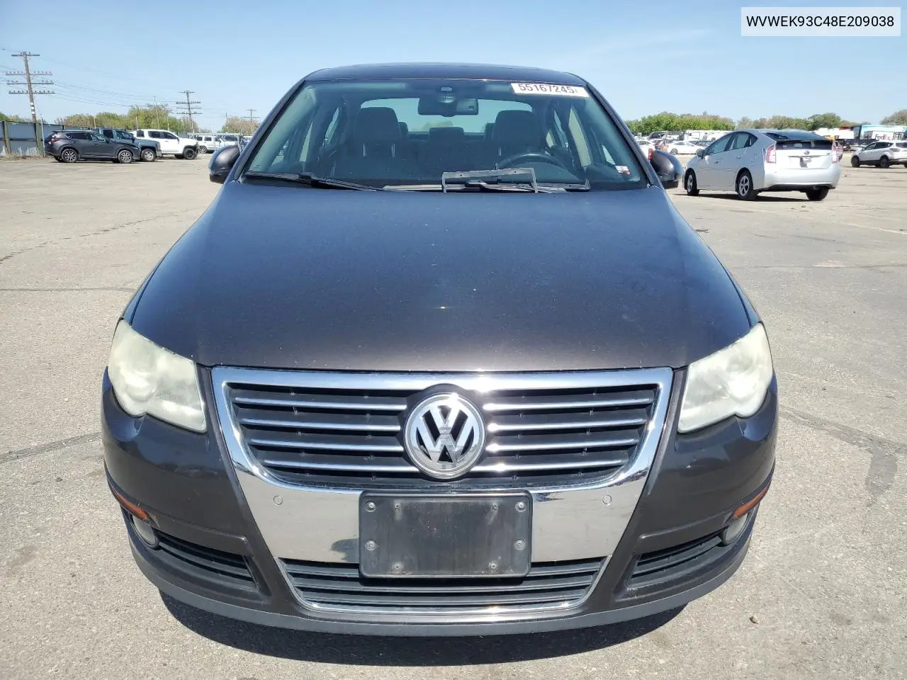 2008 Volkswagen Passat Lux VIN: WVWEK93C48E209038 Lot: 55167245