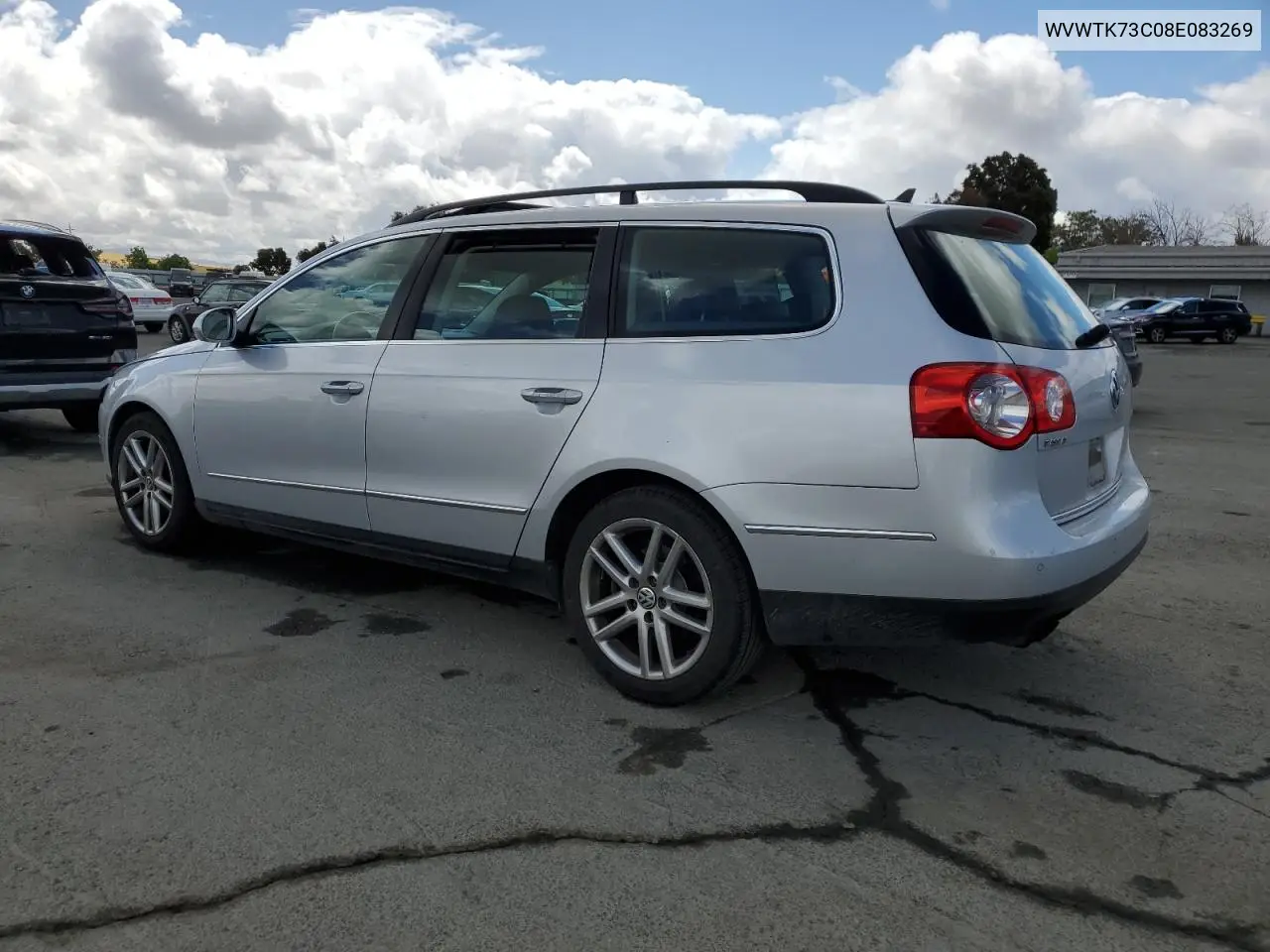 2008 Volkswagen Passat Wagon Lux VIN: WVWTK73C08E083269 Lot: 56164295