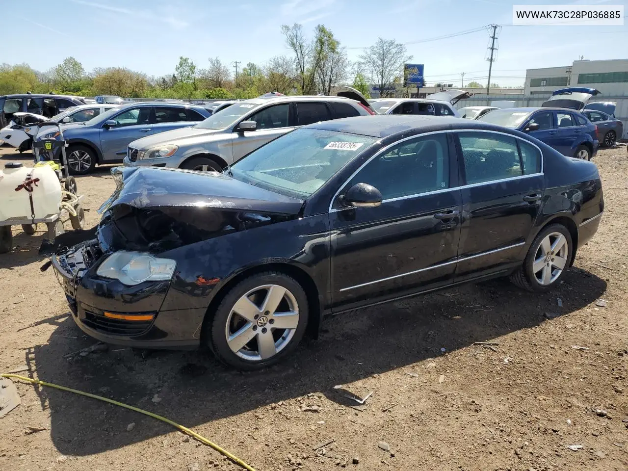 2008 Volkswagen Passat Komfort VIN: WVWAK73C28P036885 Lot: 56338795